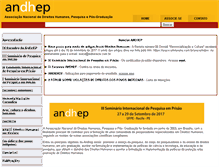 Tablet Screenshot of andhep.org.br